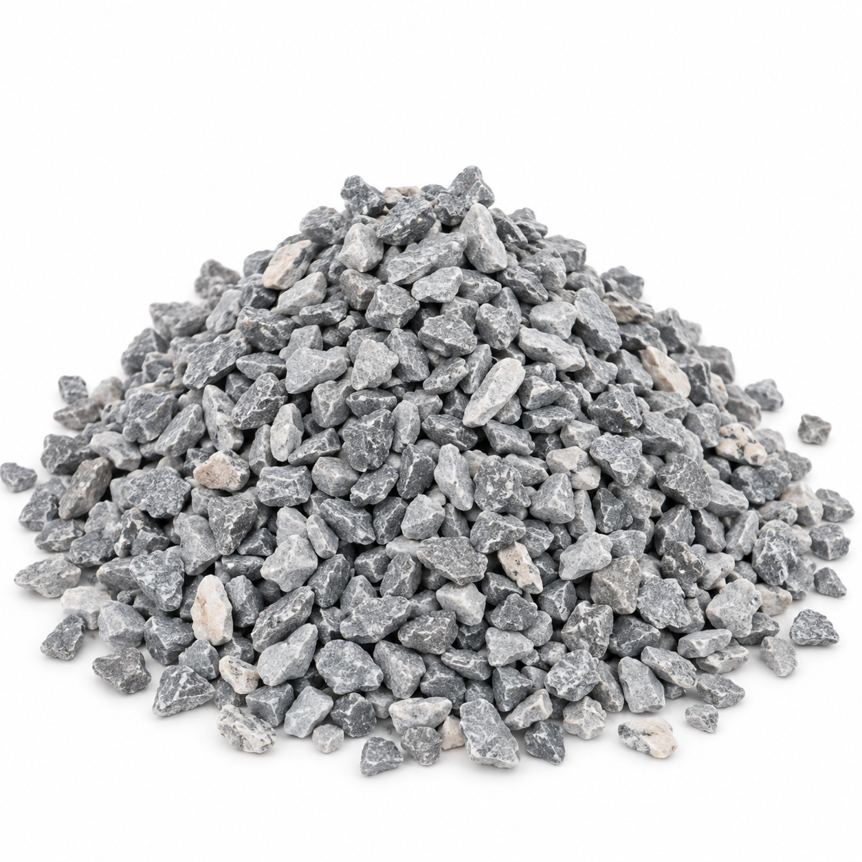Crushed Gray Gravel Pile Crush 2/8 2 Sooter - Image 1